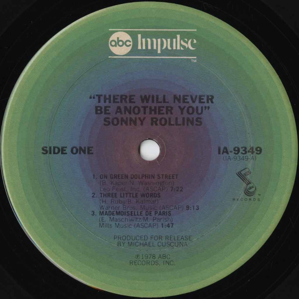 Sonny Rollins - There Will Never Be Another You (IA-9349) LP 1978 US Impulse!｜中古LP