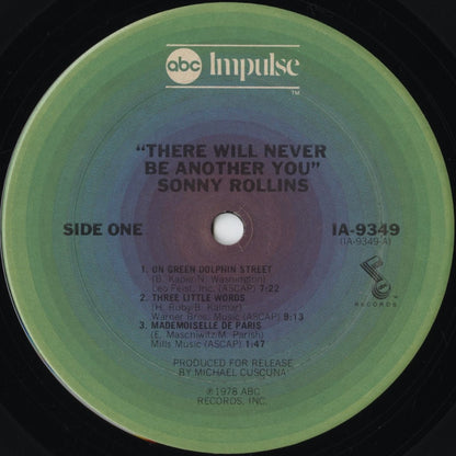 Sonny Rollins - There Will Never Be Another You (IA-9349) LP 1978 US Impulse!｜中古LP