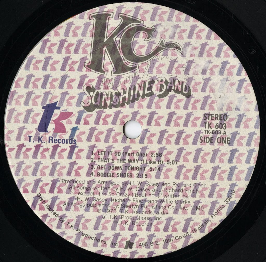 K.C. & The Sunshine Band / KC＆サンシャイン・バンド  (1975) (TK-603)