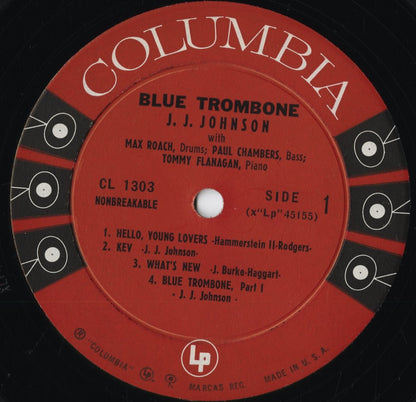 J.J. Johnson - Blue Trombone (CL 1303) 1959 US Columbia｜中古LP