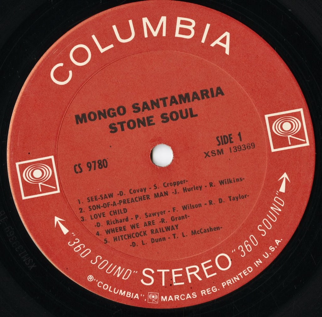 Mongo Santamaria - Stone Soul (CS 9780) LP 1969 US Columbia｜中古LP