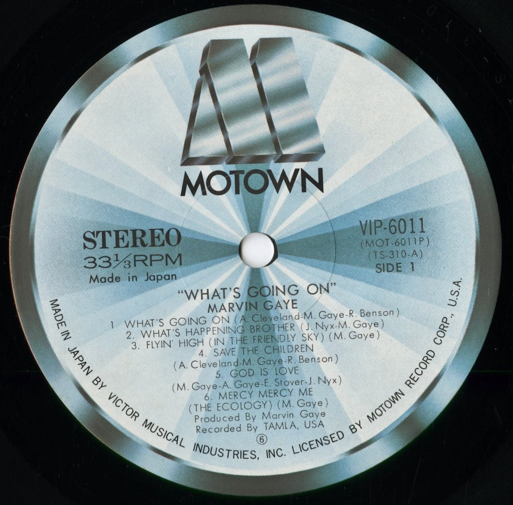 Marvin Gaye - What's Going On (VIP-6011) 1977 JPN Motown/Victor｜中古LP