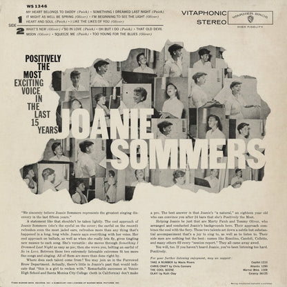 Joanie Sommers – Positively The Most (P-7708) LP 1984 JPN Warner Bros.｜中古LP