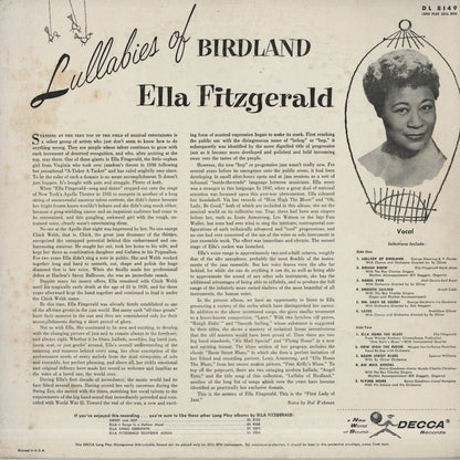 Ella Fitzgerald / エラ・フィッツジェラルド / Lullabies Of Birdland (DL 8149)