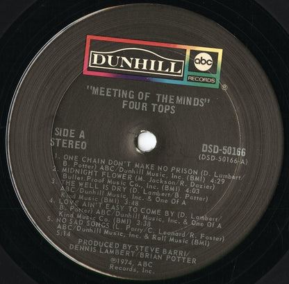 Four Tops - Meeting Of The Minds (DSD-50166) 1974 US ABC｜中古LP