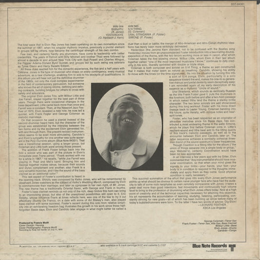 Elvin Jones - Coalition (BST 84361) LP 1971 US Blue Note Liberty｜中古LP