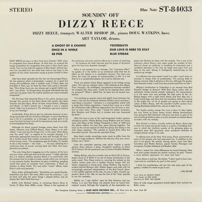 Dizzy Reece / ディジー・リース / Soundin' Off (BN 4033)