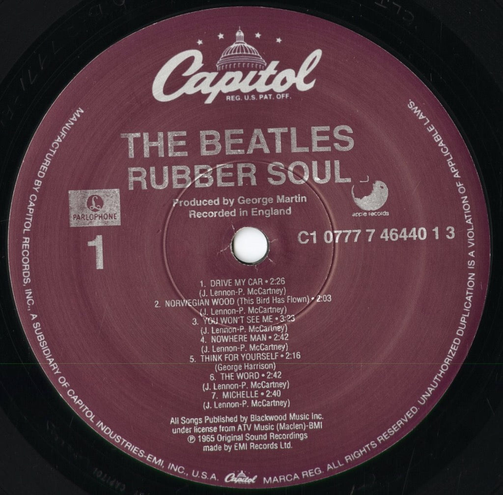 The Beatles - Rubber Soul (C1 0777 7 46440 1 3) 1995 US Capitol｜中古LP