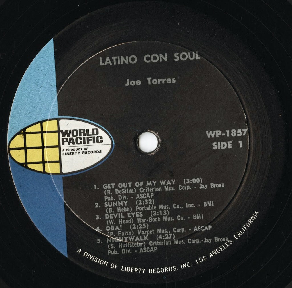 Joe Torres - Latino Con Soul (WP-1857) LP 1967 US World Pacific｜中古LP