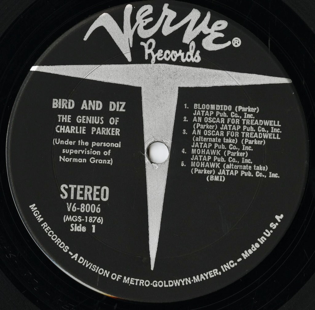 Charlie Parker / チャーリー・パーカー / Bird And Diz (V6-8006)