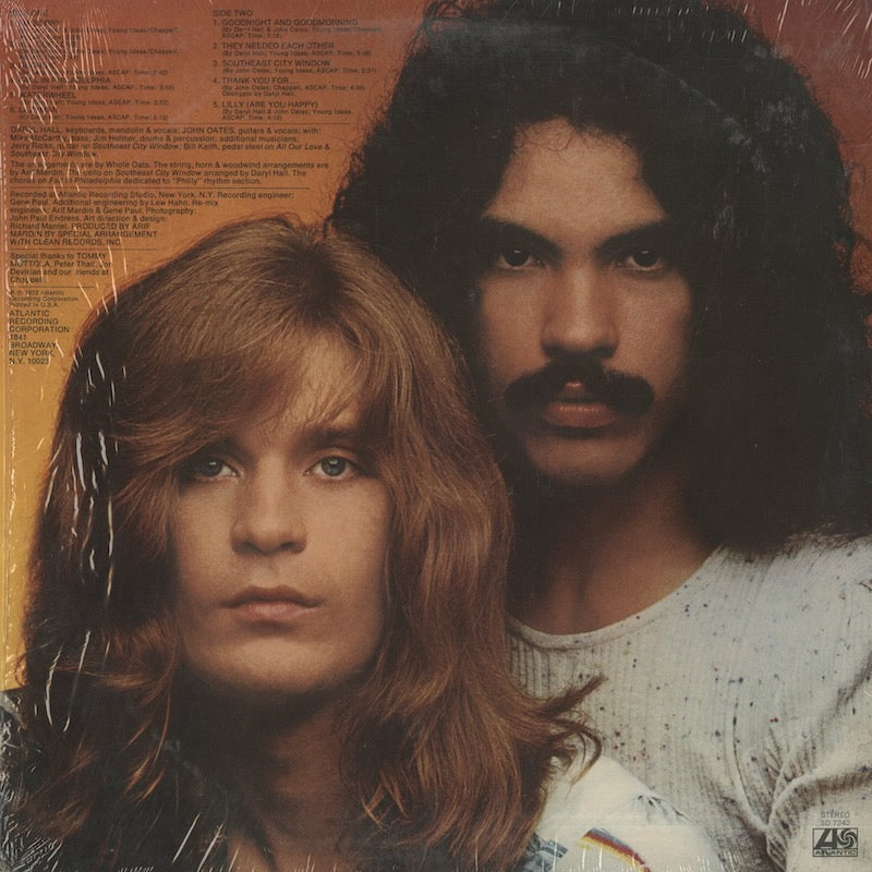 Daryl Hall & John Oates / ダリル・ホール　ジョン・オーツ / Whole Oats (SD7242)