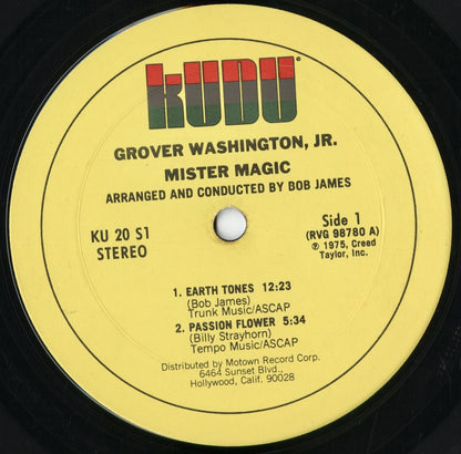 Grover Washington Jr. - Mister Magic (KU 20 S1) 1975 US KUDU｜中古LP