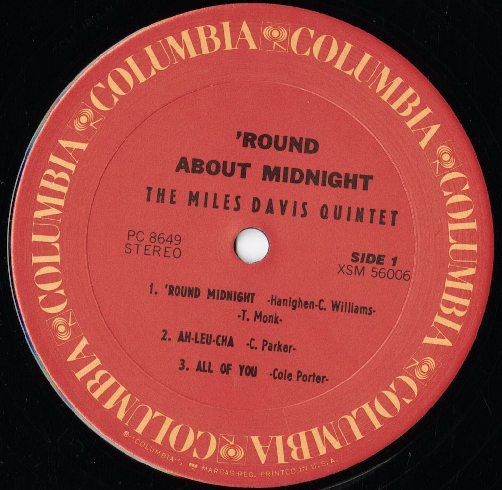 Miles Davis - 'Round About Midnight (PC 8649) 1975 US Columbia｜中古LP