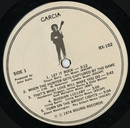 Jerry Garcia - Garcia (RX-102) 1974 US Round｜中古LP