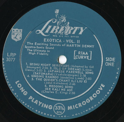 Martin Denny - Exotica Vol. II (LRP 3077) 1957 US Liberty｜中古LP