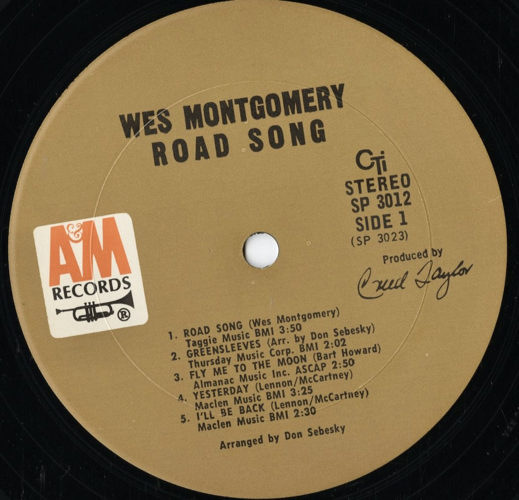 Wes Montgomery - Road Song (SP 3012) LP 1968 US A&M｜中古LP