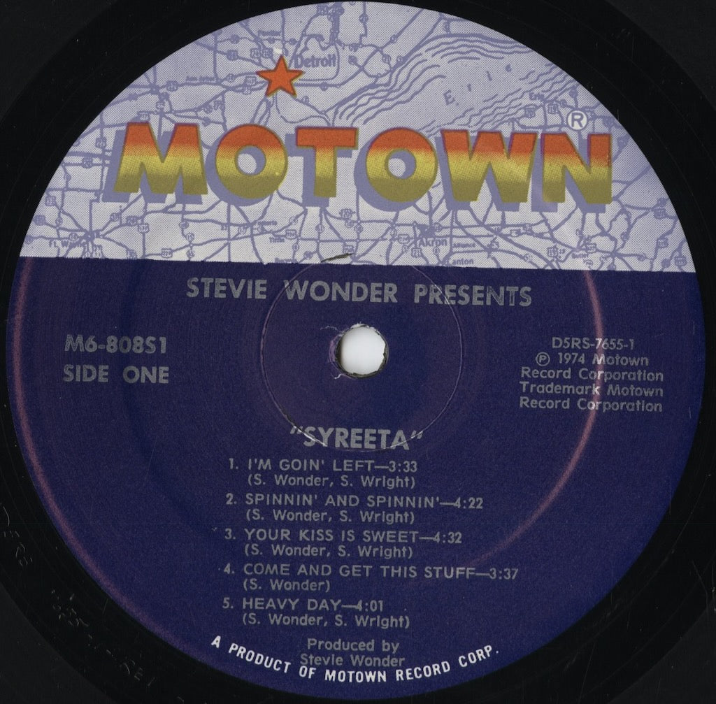 Syreeta - Stevie Wonder Presents Syreeta (M6-808S1) 1974 US Motown｜中古LP