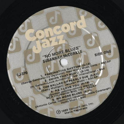 Susannah McCorkle - No More Blues (CJ-370) LP 1989 US Concord Jazz｜中古LP