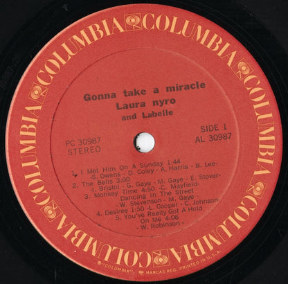 Laura Nyro - Gonna Take A Miracle (PC 30987) 1970's US Columbia｜中古LP