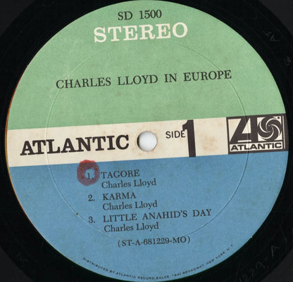 Charles Lloyd - Charles Lloyd In Europe (SD 1500) 1968 US Atlantic｜中古LP