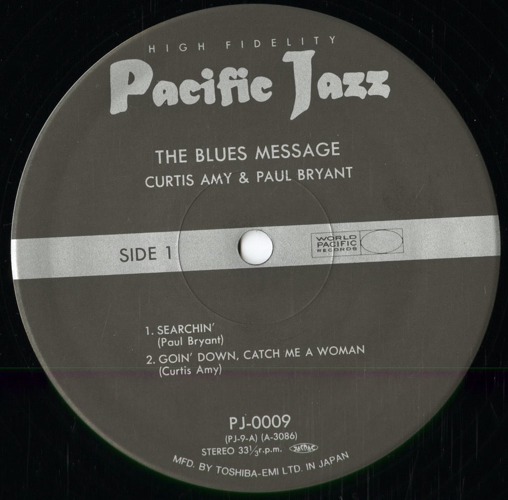 Curtis Amy & Paul Bryant - The Blues Message (PJ-0009) 1992 JPN Pacific Jazz｜中古LP