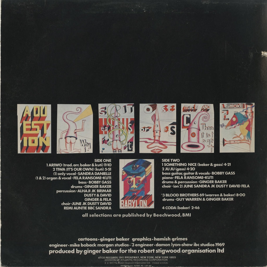 Ginger Baker – Stratavarious (SD 7013) LP 1972 US Atco | 中古LP