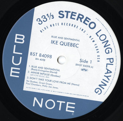 Ike Quebec / アイク・ケベック / Blue & Sentimental (BN 4098)