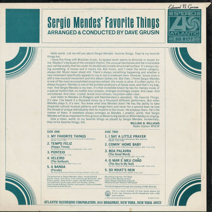 Sergio Mendes - Sergio Mendes' Favorite Things (SD 8177) 1968 US Atlantic｜中古LP