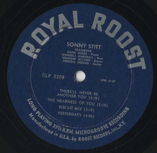 Sonny Stitt / ソニー・スティット / Sonny Stitt Sonny Stitt Sonny Stitt Sonny Stitt (RLP 2208)