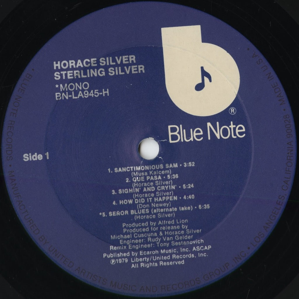 Horace Silver - Sterling Silver (BN-LA945-H) 1979 US Blue Note｜中古LP