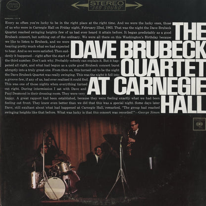 Dave Brubeck / デイヴ・ブルーベック / At Carnegie Hall (C2S-826)