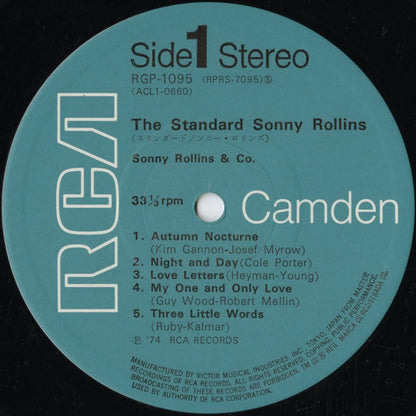 Sonny Rollins - The Standard Sonny Rollins (RGP-1095) LP 1974 JPN RCA