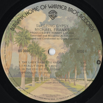 Michael Franks - Sleeping Gypsy (BS 3004) 1977 US Warner Bros.｜中古LP