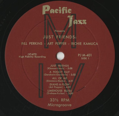 Bill Perkins / ビル・パーキンス / Just Friends (PJ M-401)