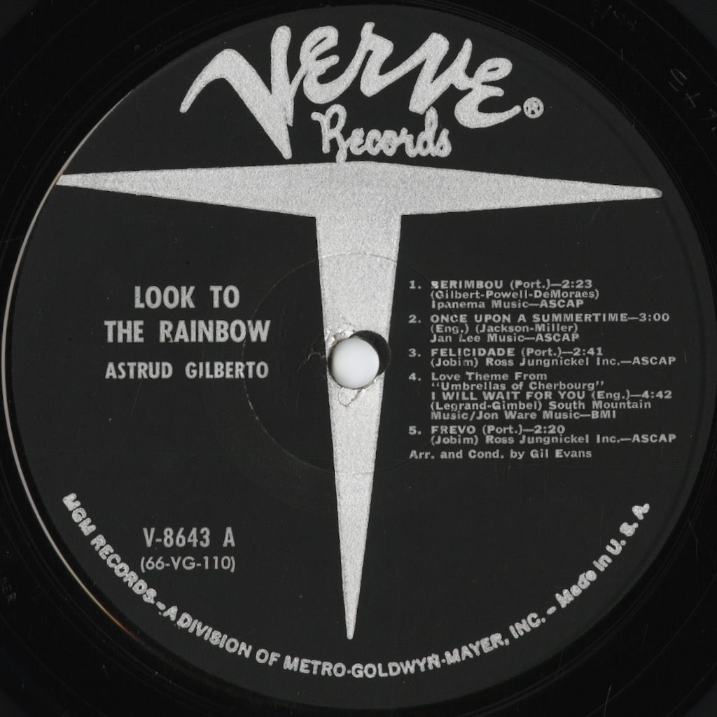 Astrud Gilberto - Look To The Rainbow (V-8643) 1966 US Verve｜中古LP
