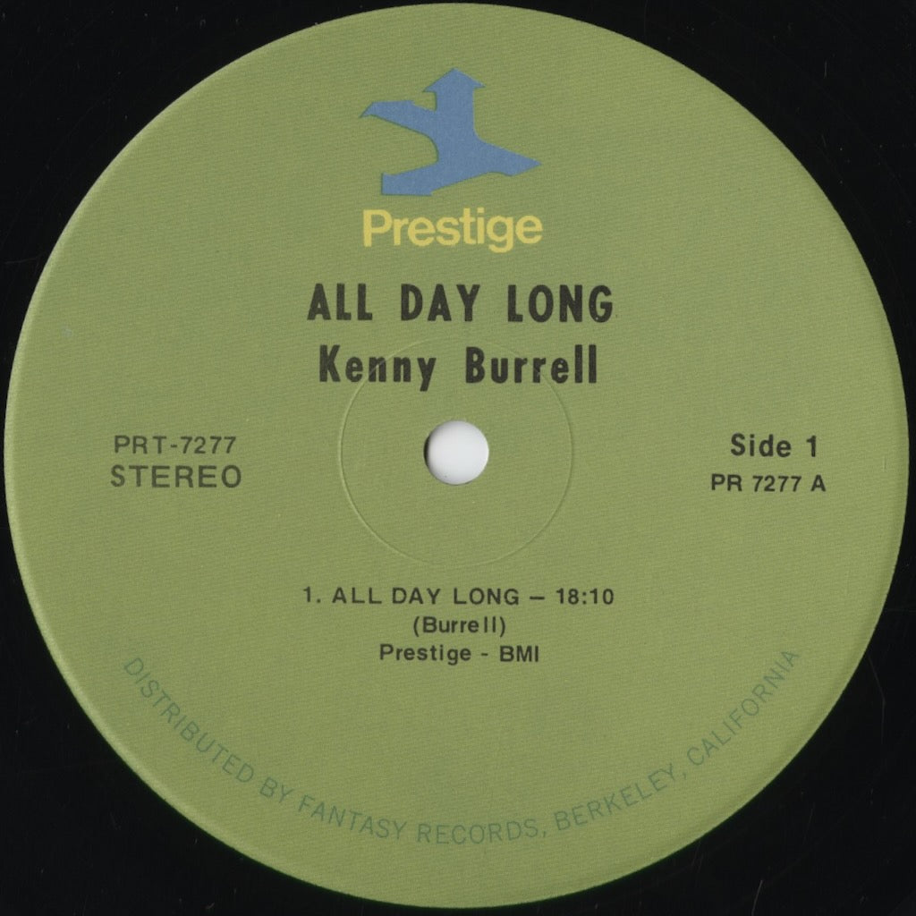 Kenny Burrell - All Day Long (PRT-7277) 1973 US Prestige｜中古LP
