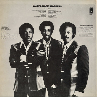 The O'Jays - Back Stabbers (ECPL-63) 1973 JPN Epic/P.I.R.｜中古LP