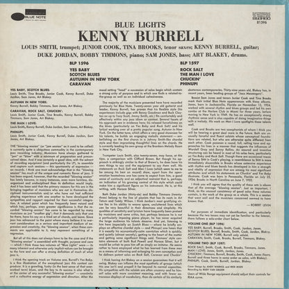 Kenny Burrell – Blue Lights Volume 1 (BST 81596) LP US Blue Note – Liberty｜中古LP