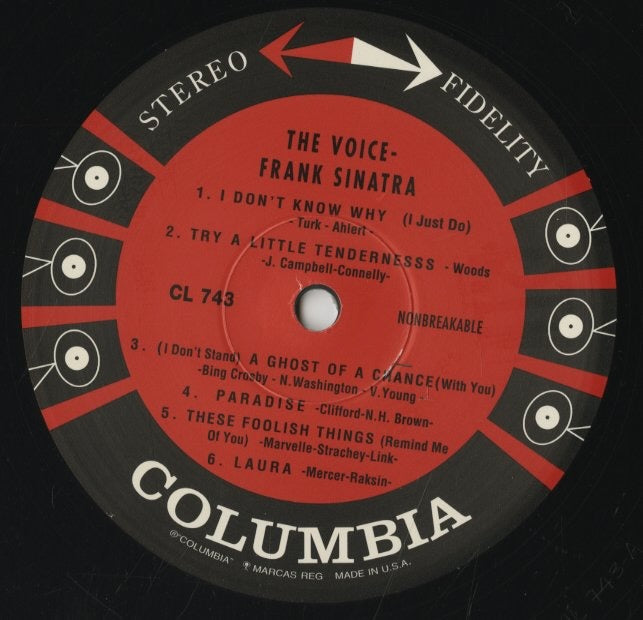Frank Sinatra / フランク・シナトラ / The Voice (CL 743)