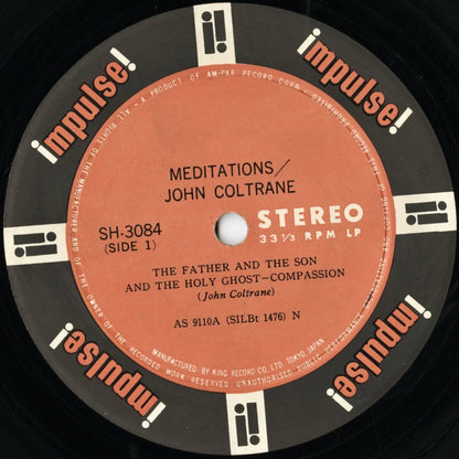 John Coltrane / ジョン・コルトレーン / Meditations (SH-3084)