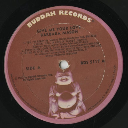 Barbara Mason / バーバラ・メイソン / Give Me Your Love (BDS 5117)