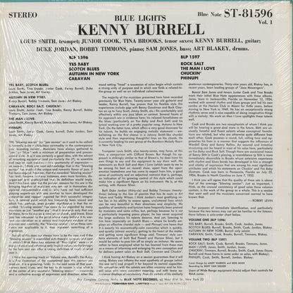 Kenny Burrell - Blue Lights Volume 1 (BLP 1596) 1984 JPN Blue Note｜中古LP