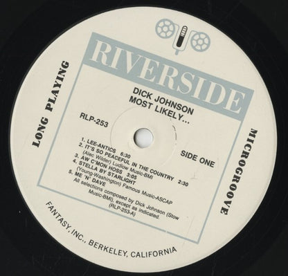 Dick Johnson / ディック・ジョンソン / Most Likely... (RLP 12-253)