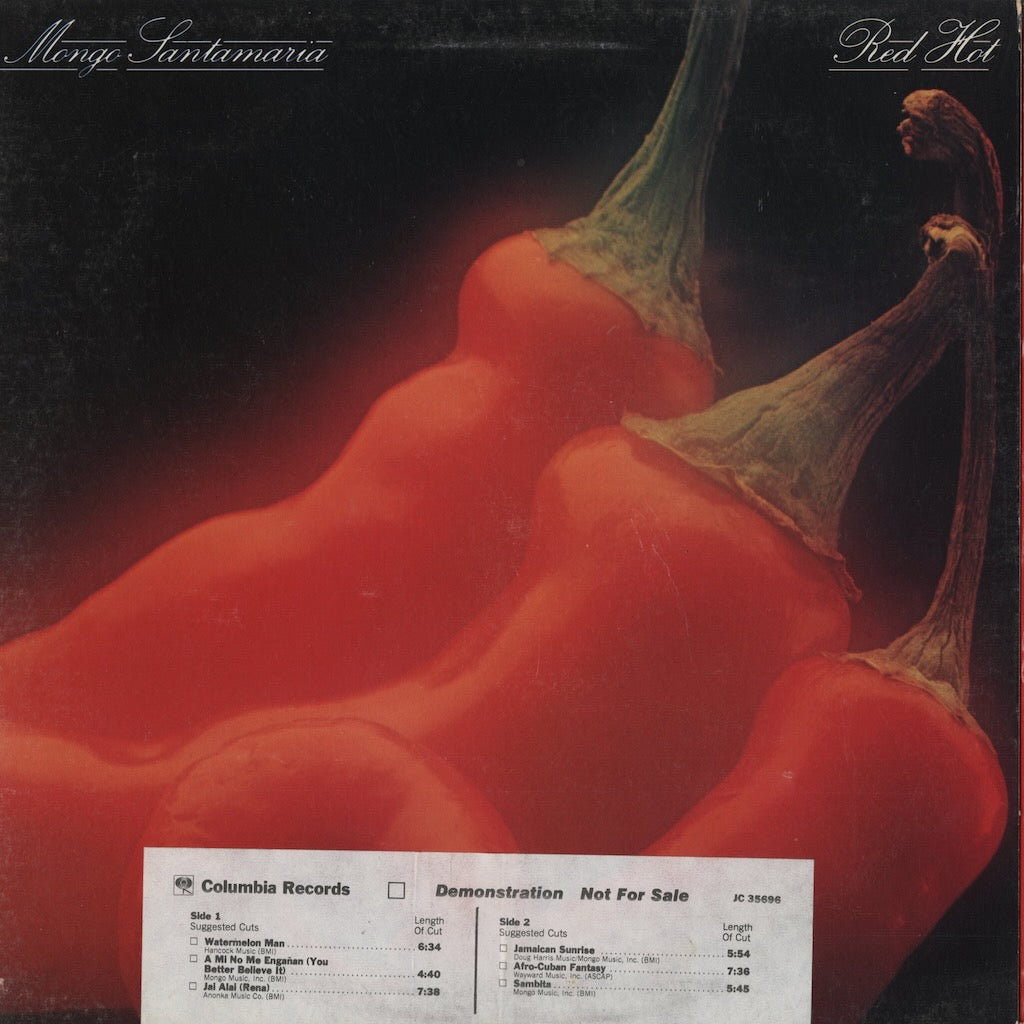 Mongo Santamaria - Red Hot (JC 35696) LP 1979 US Columbia｜中古LP モンゴ・サンタマリア