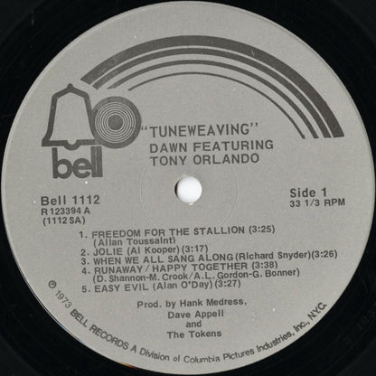 Tony Orlando & Dawn – Tuneweaving (BELL 1112) LP 1973 US Bell | 中古LP