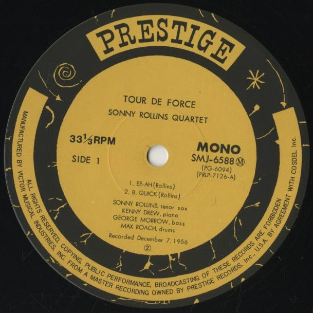 Sonny Rollins / ソニー・ロリンズ / Tour De Force (SMJ-6588(M))