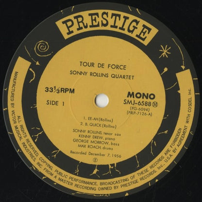 Sonny Rollins / ソニー・ロリンズ / Tour De Force (SMJ-6588(M))
