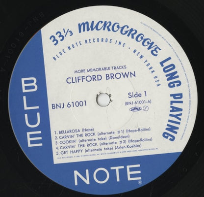 Clifford Brown / クリフォード・ブラウン / More Memorable Tracks (BNJ 61001)