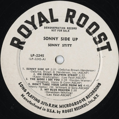 Sonny Stitt – Sonny Side Up (LP 2245) LP 1960 US Royal Roost｜中古LP