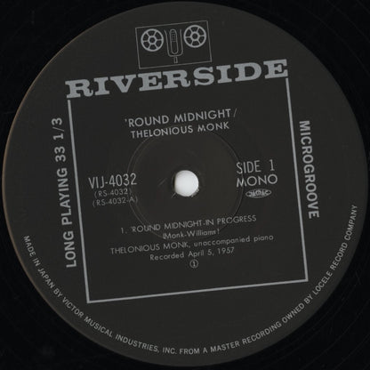 Thelonious Monk / セロニアス・モンク / 'Round Midnight (VIJ-4032)
